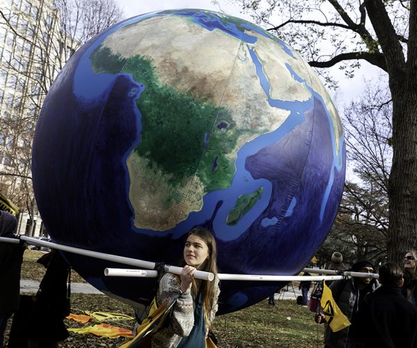 Climate Change Protest In Washington, D.C. klimatbalans som privatperson
